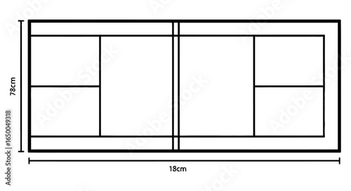 Pickleball Court Diagram with Dimensions for Design pikleball 16