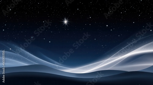 A serene night sky with shimmering stars and gentle wisps of clouds.