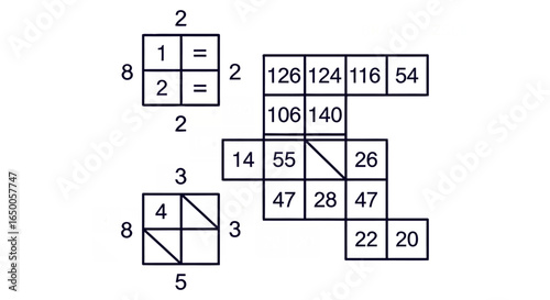 Math puzzle solution challenge number logic game arithmetic grid