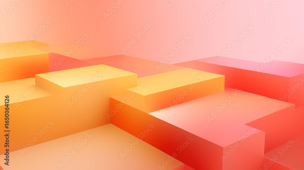 3d abstract geometric shapes, warm orange and red colors, minimal design, isometric perspective, clean, futuristic, sleek, digital art
3d abstract geometric shapes, warm orange and red colors, minimal design, isometric perspective, clean, futuristic, sleek, digital art