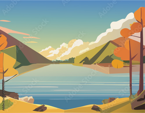 湖と風景