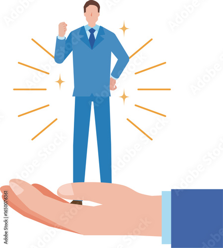 優秀な人材を採用するイメージイラスト