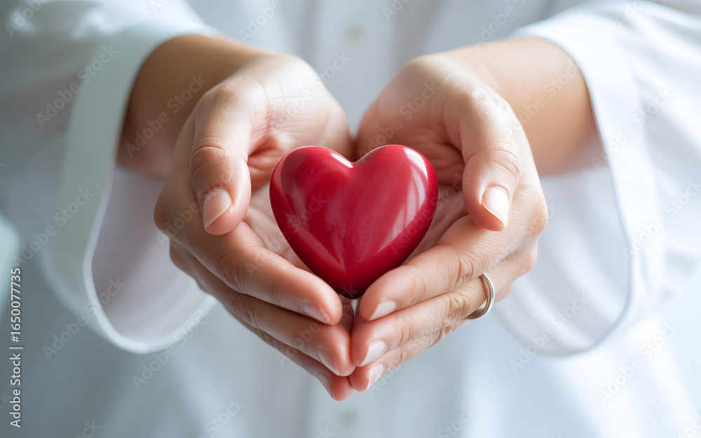 Obraz premium hands holding heart
