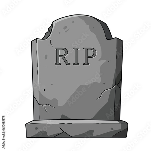 Cartoon voodoo doll with stitches and pins, blood stain on its chest, simple design.