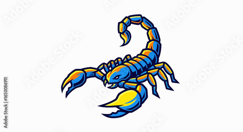 Bold scorpion illustration graphic design