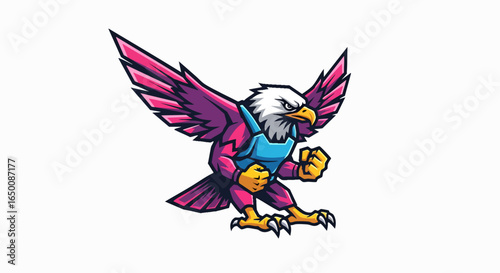 Colorful eagle illustration