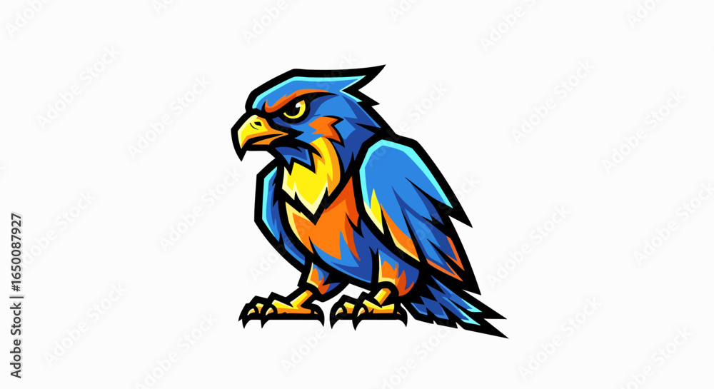 Fototapeta premium Hawk illustration design graphic