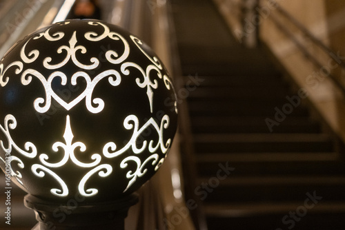 Canvas Print Fruit-Shaped Globe Street Lamp in Tokyo, Japan