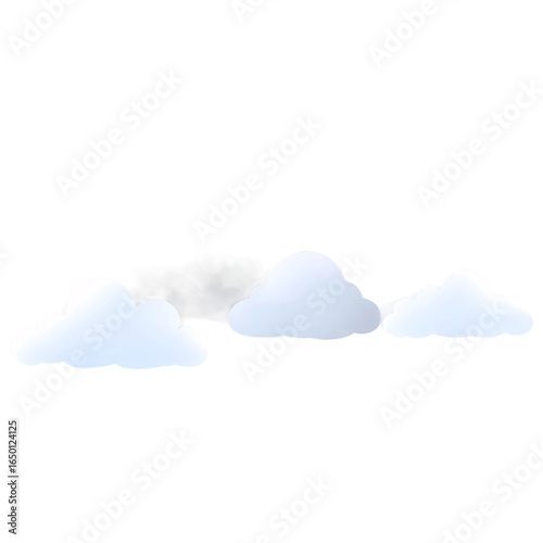 Light blue and grey clouds in the sky.