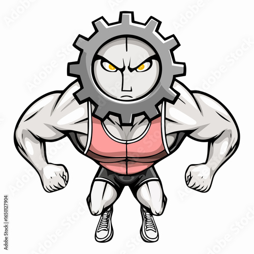 asymmetrical fusion marathoner – dynamic vector for fitness ads 