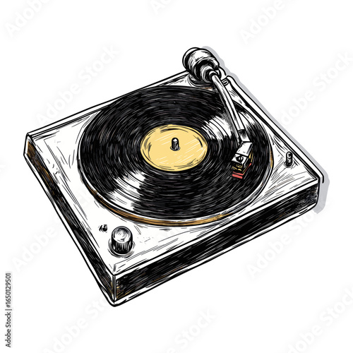 Record player record illustration accessories vector