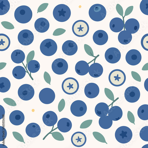 Blueberry Pattern Design.