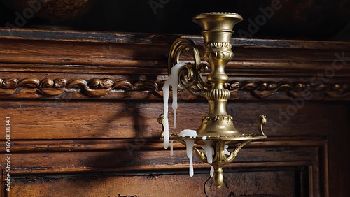 Antique Metal Candle Holder with Classic Design