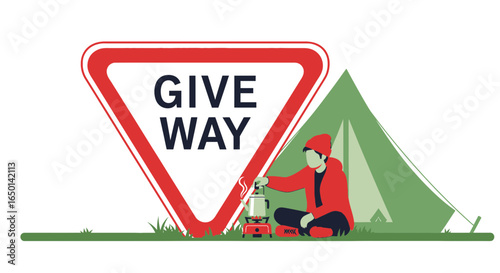 Camping Holiday Destination Requires The Public To Give Way To The Outdoors