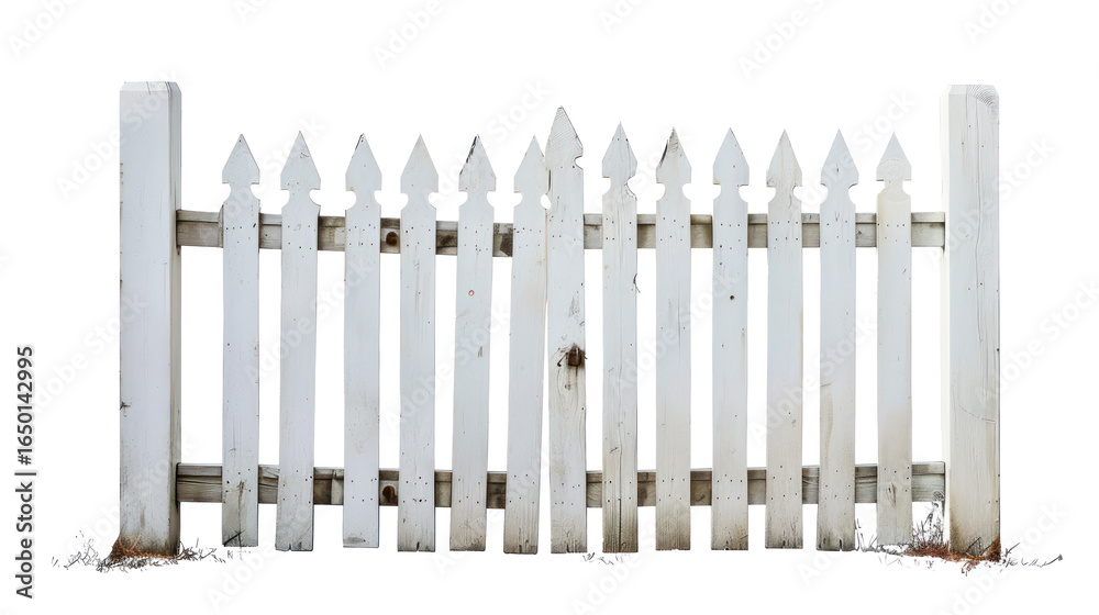 Picket Gate isolate on transparency background Picket Gate isolate on transparency background