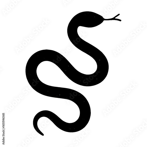 Wallpaper Mural Minimalist snake silhouette illustration vector Torontodigital.ca