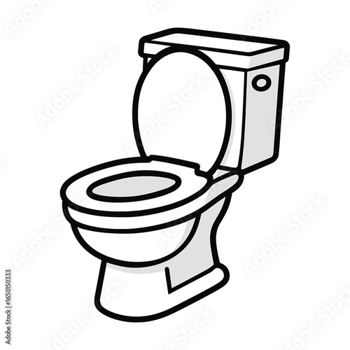 Cartoon toilet clipart illustration vector