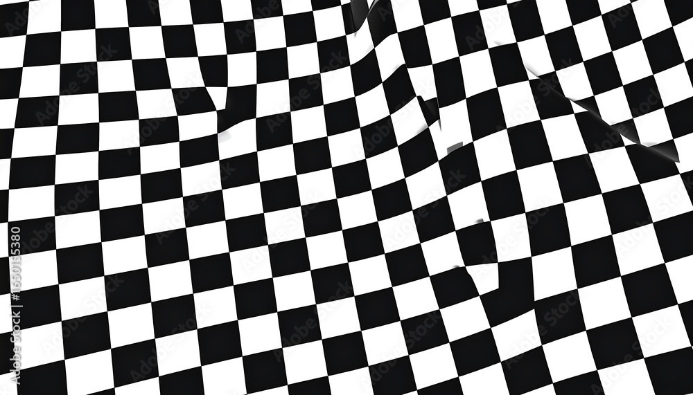 Obraz premium Checkered pattern with a wavy texture.
