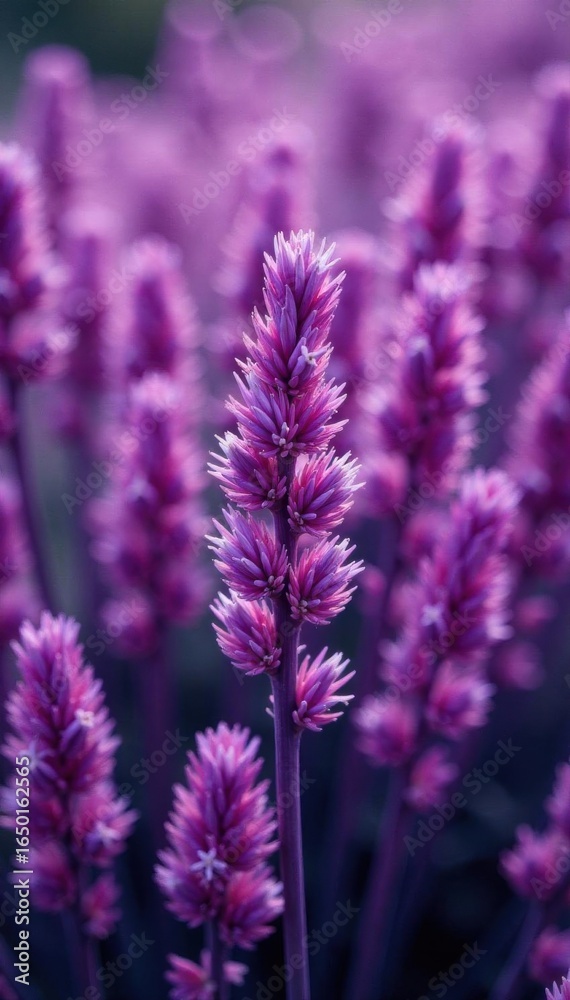 Obraz premium Dense cluster, purple-toned ornamental grass, isolated, grass, bloom, element