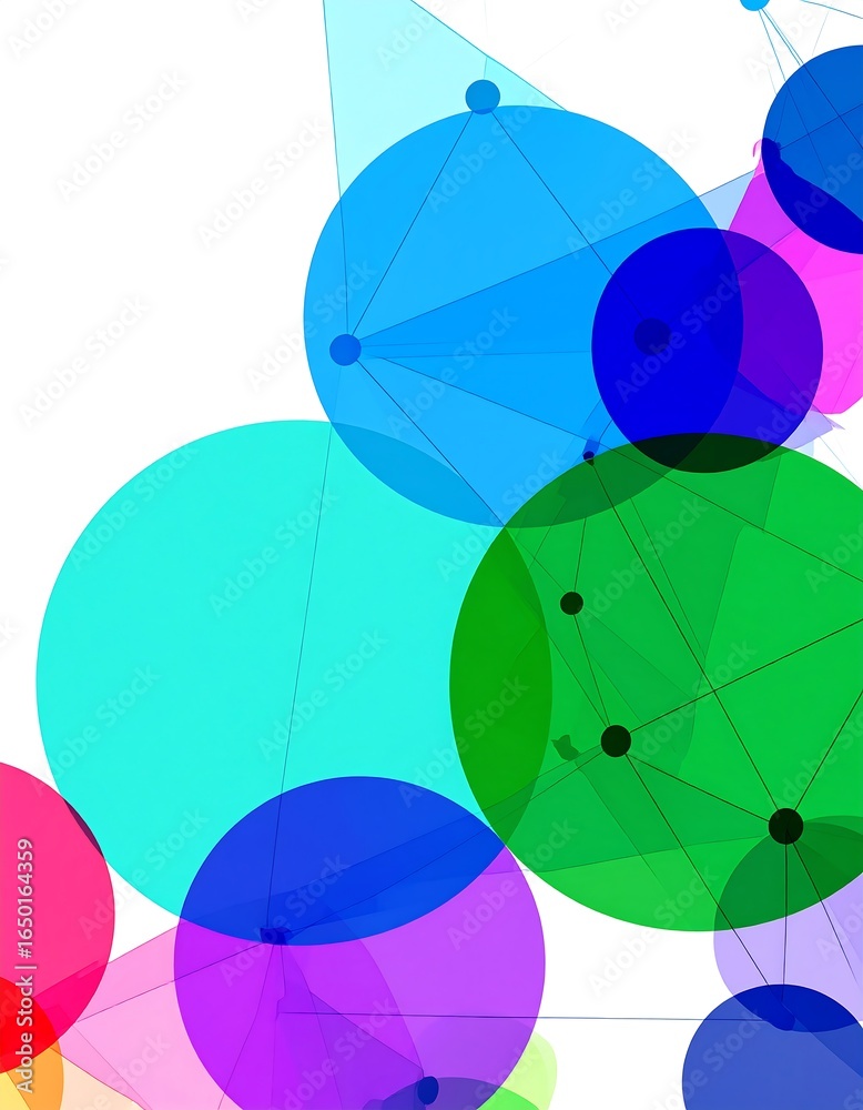 Obraz premium Colorful geometric shapes (2)