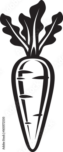 Carrot icon clean simple