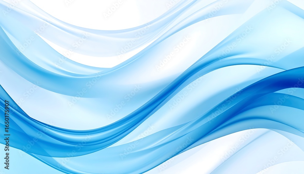Naklejka premium Blue Wave Abstract Background. (1)