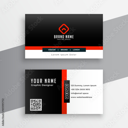 double sided business card template with a professional touch