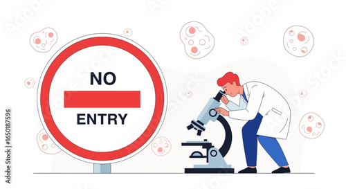 Scientific Research Preventing Disease Spread Through Advanced Microscopic Analysis