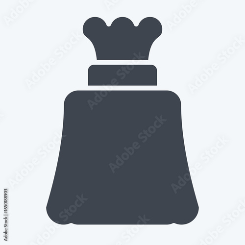 Icon Trash Bag. related to Plastic Product symbol. glyph style. design editable