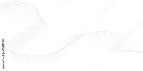 Abstract Geometric Background with Elegant Thin Wavy Lines, Optical Illusion Effect, Minimalist Striped Pattern for Modern Design Projects, Web, and Print Media