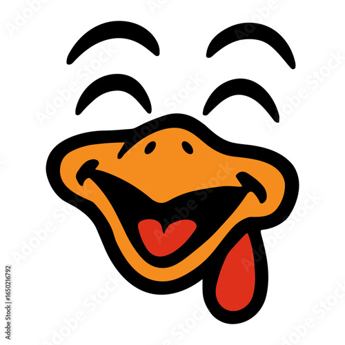 Laughing Turkey Face