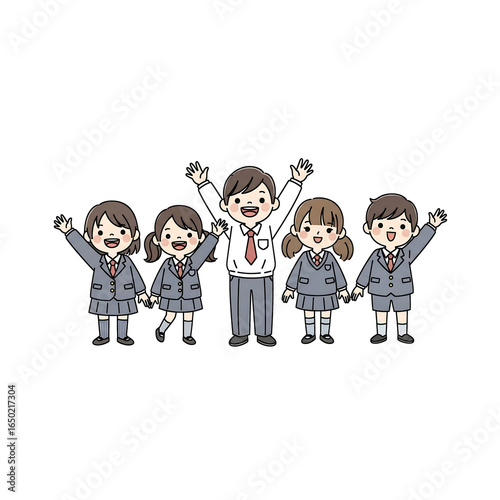 Cartoon Kids in Traditional Cultural Costumes – Diversity and Multicultural Illustration