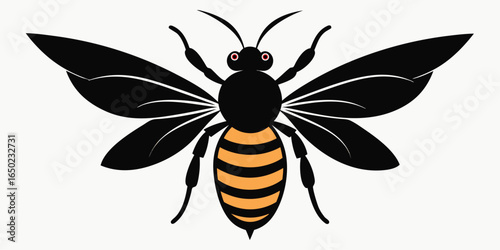 Picture of a bee that produces nectar into honey which is beneficial for humans, an amazing natural architect when creating its nest.