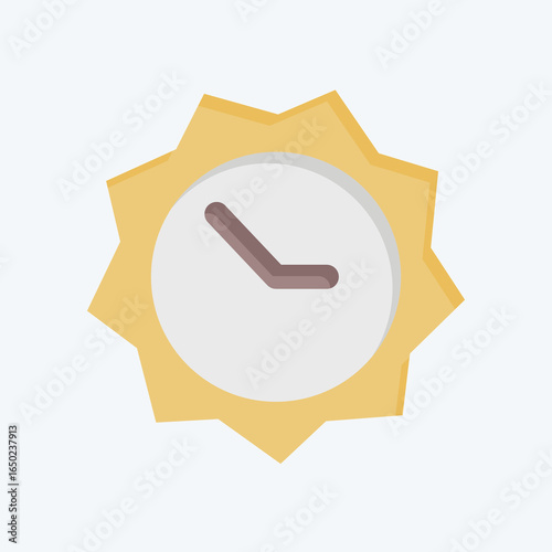 Icon Peak Sun Hours. related to Spf and Sun symbol. flat style. design editable