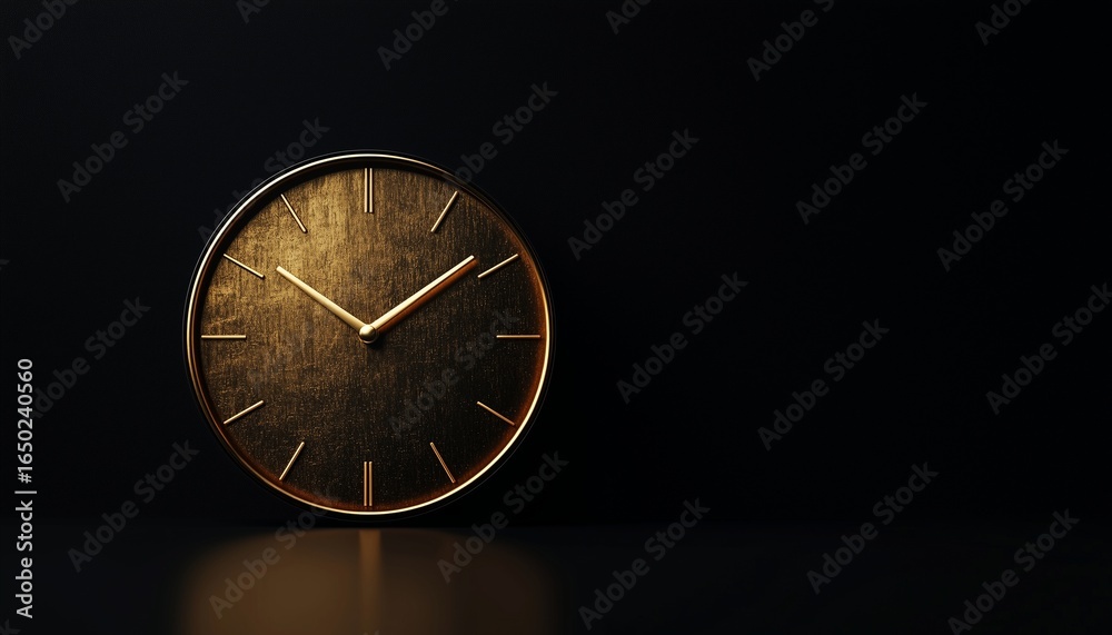 custom made wallpaper toronto digitalCopy space gold wall watch with matte background