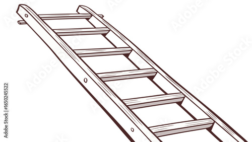 Step Ladder Isolated Icon. Construction and Home Tool Vector Illustration