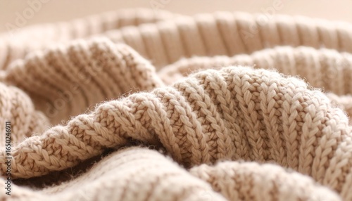 Abstract Knitted Wool Texture Background, Cozy Warm Minimal Fabric Pattern