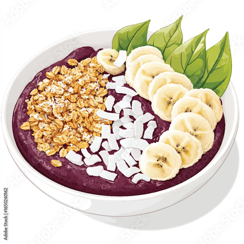 a bowl of cereal with nuts and banana