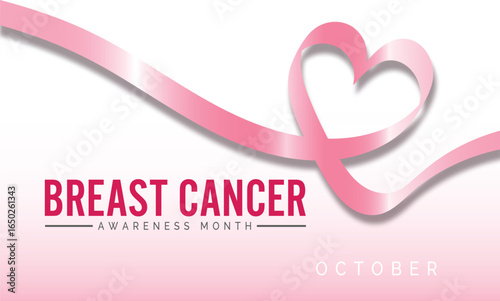 Breast Cancer Awareness Month Campaign design for poster, banner, Illustration isolated on background
