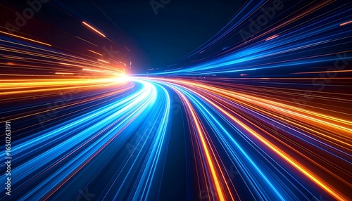 Abstract speed tunnel