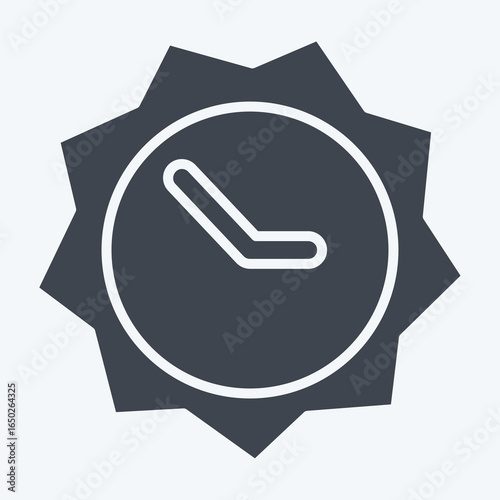 Icon Peak Sun Hours. related to Spf and Sun symbol. glyph style. design editable