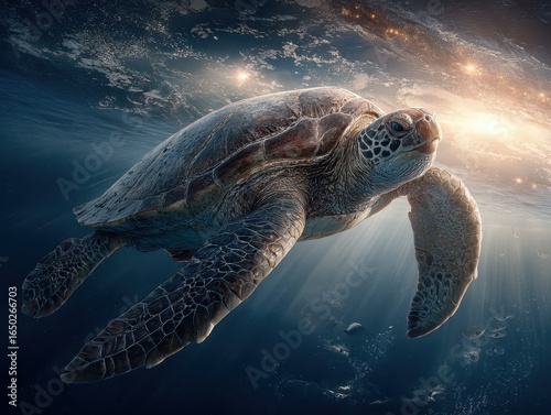 Sea Turtle Cosmic Ocean