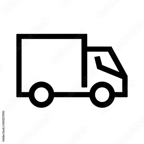 Truck Icon Vector – Transport and Delivery Symbol