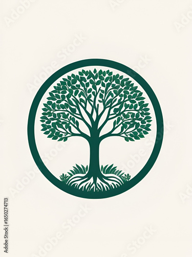 Simple Circle Mark: Nature's Minimalist Embrace