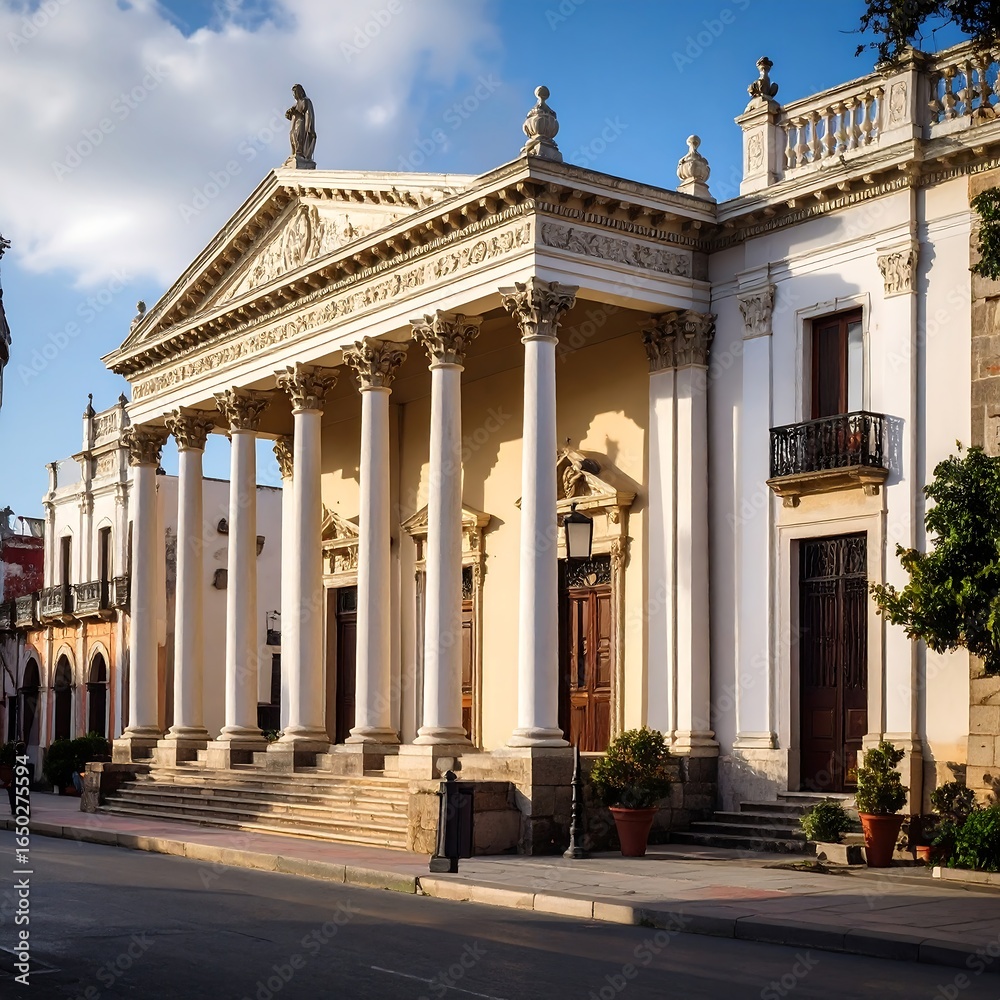 Fototapeta premium Classic European architecture building