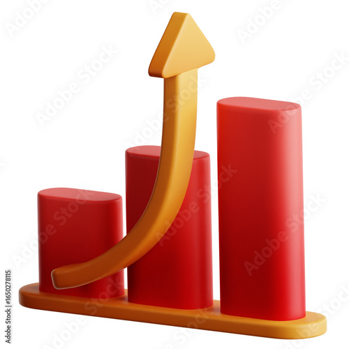 chart 3D Illustration
