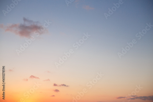 京丹後　夕日ヶ浦の夕焼け空