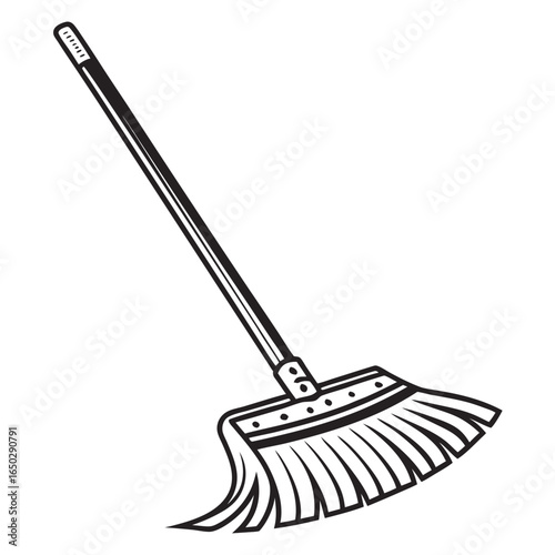 Illustration of a mop for cleaning isolated on white background