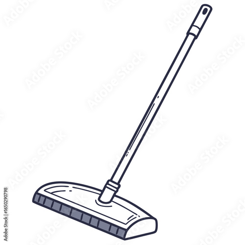 Illustration of a mop isolated on white background, a cleaning tool for maintaining hygiene in the household and office