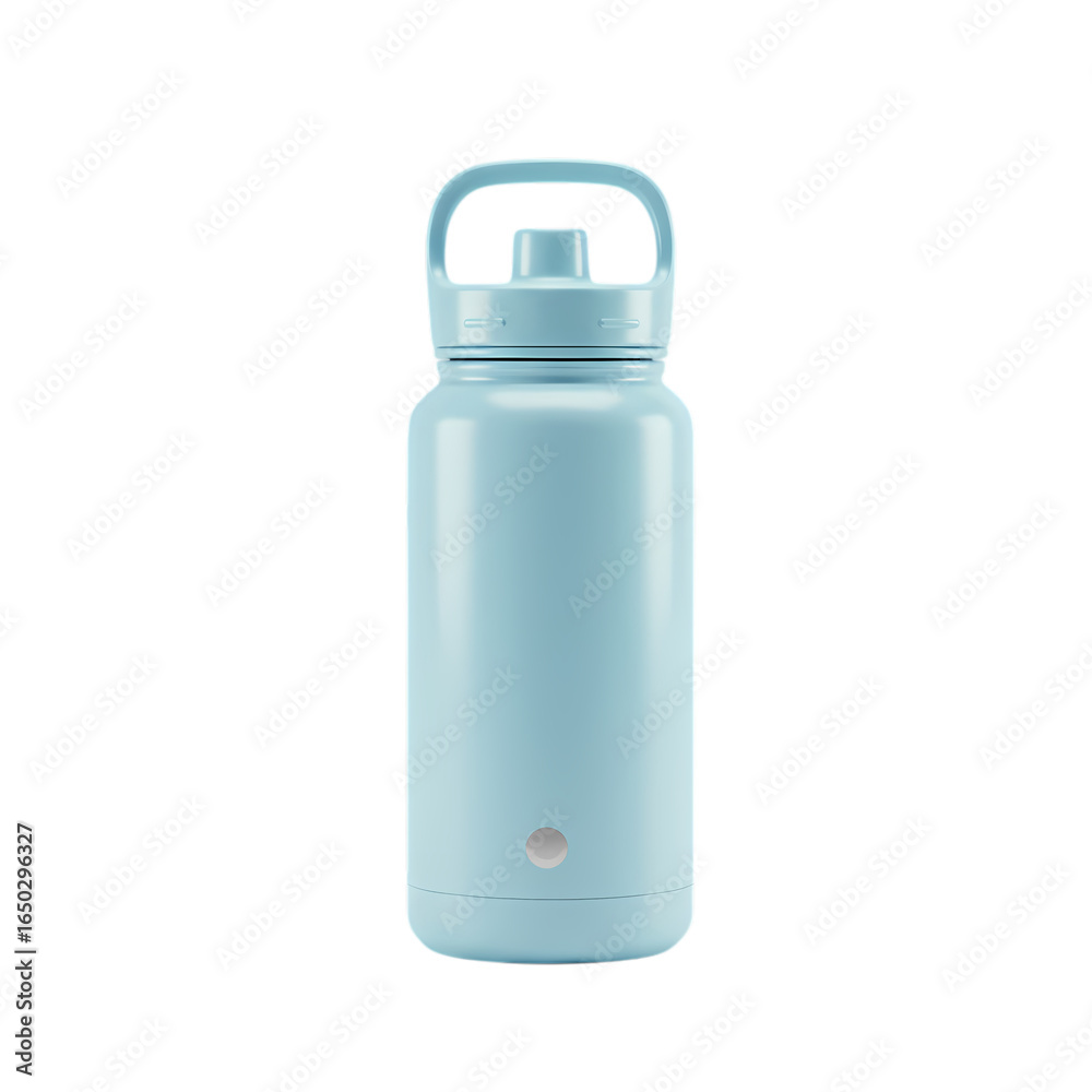 Fototapeta premium Hydration Bottle: Aqua Blue Design, Perfect for Fitness & Everyday Use